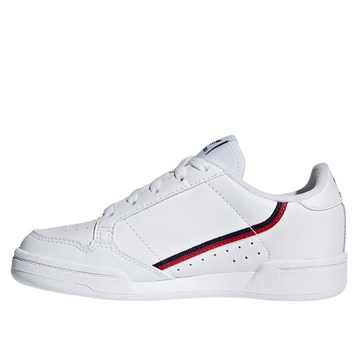 Buty sportowe dziecięce Adidas białe sznurowane skórzane 