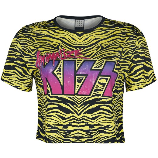Kiss - Amplified Collection - Animalize Crop - T-Shirt - wielokolorowy L EMP
