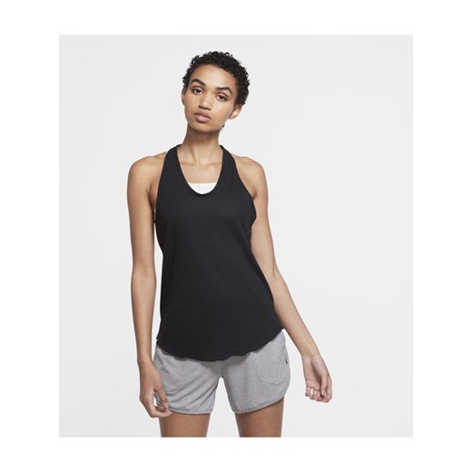 Damska koszulka bez rękawów Nike Yoga - Czerń Nike XL Nike poland