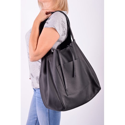 Shopper bag Designs Fashion duża bez dodatków na ramię matowa 