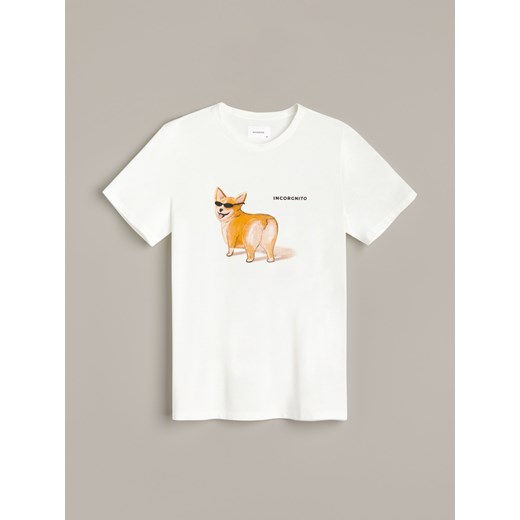 Reserved - T-shirt z bawełny organicznej - Reserved L Reserved