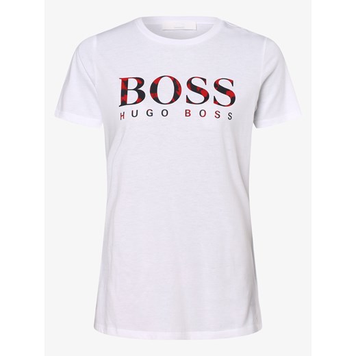 BOSS Casual - T-shirt damski – C_Elogo_EOSP, biały S vangraaf