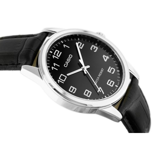 ZEGAREK MĘSKI CASIO MTP-V001L-1BUDF (zd080d) - Czarny || Srebrny Casio TAYMA