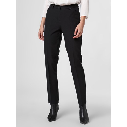 Anna Montana Spodnie Kobiety Sztuczne włókno czarny jednolity ze sklepu vangraaf w kategorii Spodnie damskie - zdjęcie 93040981