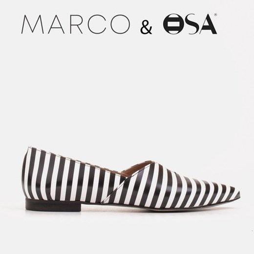Balerinki Marco Shoes wiosenne bez zapięcia 