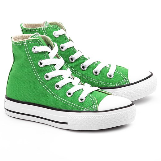 Chuck Taylor All Star - Zielone Canvasowe Trampki Dziecięce - 342369F mivo zielony buty na lato