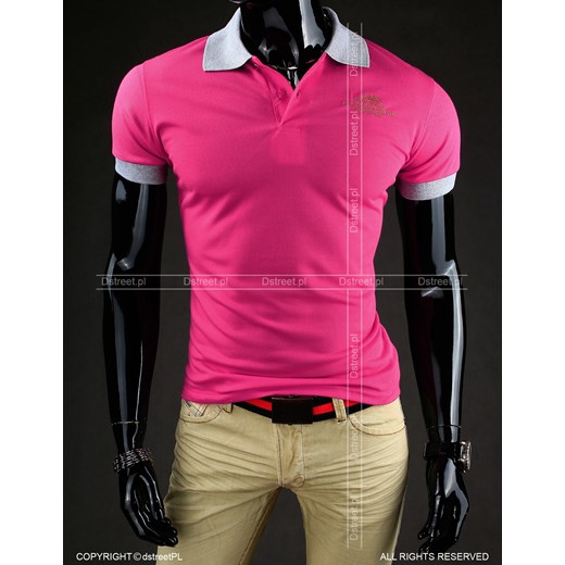 Koszulka polo (px0247) dstreet rozowy Koszulki