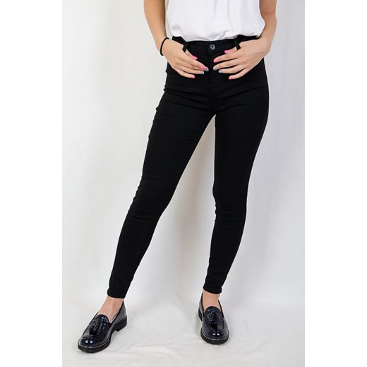 Czarne spodnie jeansowe typu Push-Up Olika L olika.com.pl