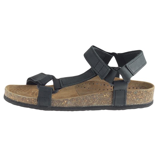 Sandały Foot Loose 027 - czarne (półwkładka cozabuty-pl brazowy dopasowane