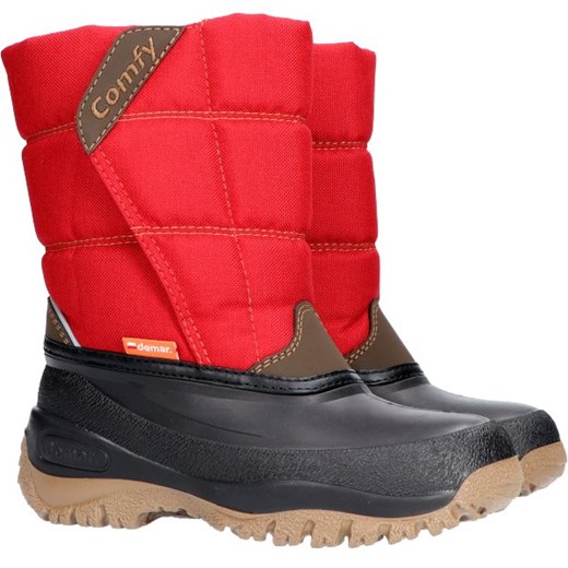 Buty zimowe dziecięce Demar czerwone śniegowce 
