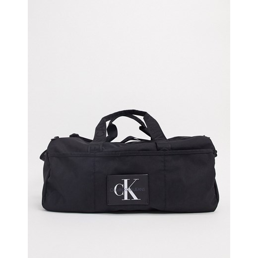 Calvin Klein Jeans – Czarna torba podróżna z logo-Czarny No Size Asos Poland