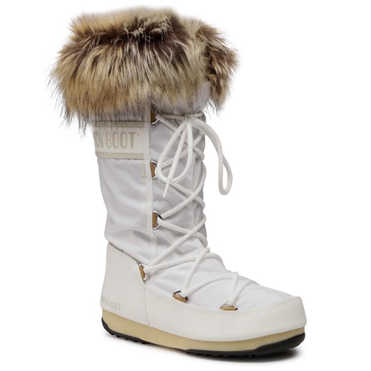 Śniegowce MOON BOOT - Monaco Wp 2 24008700 White 38 eobuwie.pl