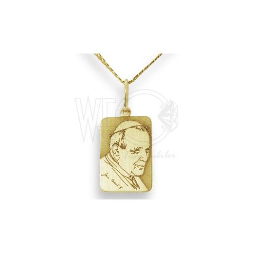 Medalik ze złota 14k. Bł. Jan Paweł II (5-2) 