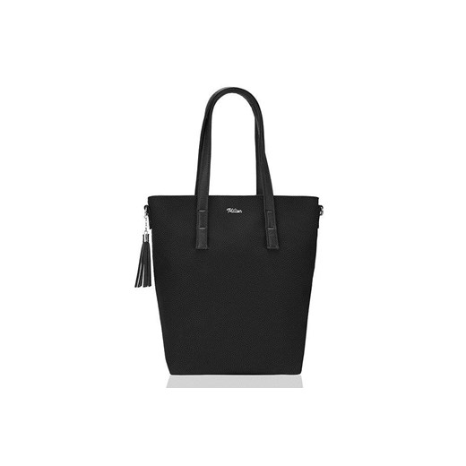 Shopper bag Milton w stylu glamour ze skóry ekologicznej 