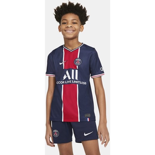 Koszulka piłkarska dla dużych dzieci Paris Saint-Germain 2020/2021 Stadium (wersja domowa) - Niebieski Nike XL Nike poland