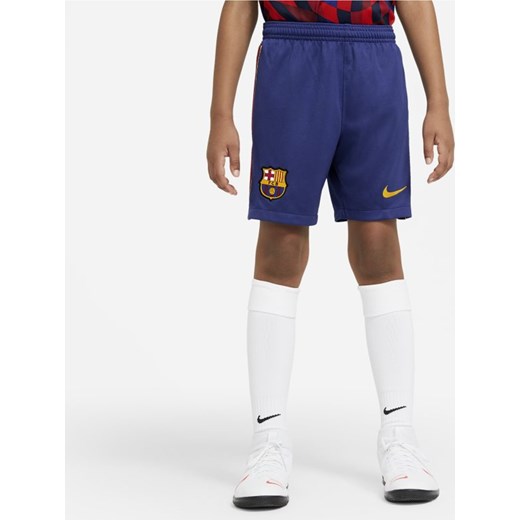 Spodenki piłkarskie dla dużych dzieci FC Barcelona Stadium 2020/21 (wersja domowa/wyjazdowa) - Niebieski Nike XS Nike poland