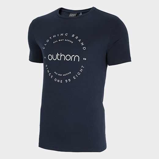 T-shirt męski Outhorn w stylu młodzieżowym z krótkimi rękawami 