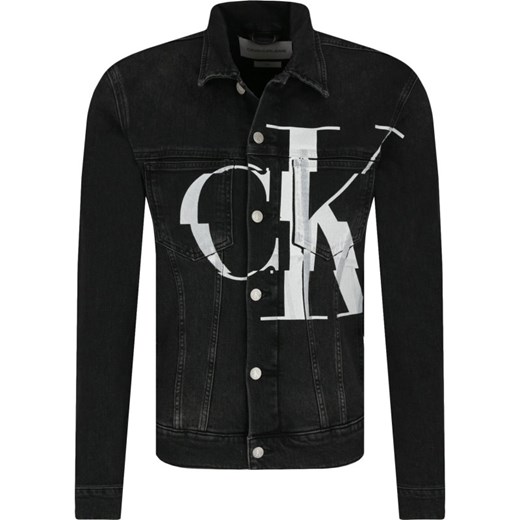 Kurtka męska Calvin Klein wielokolorowa w stylu młodzieżowym w nadruki 