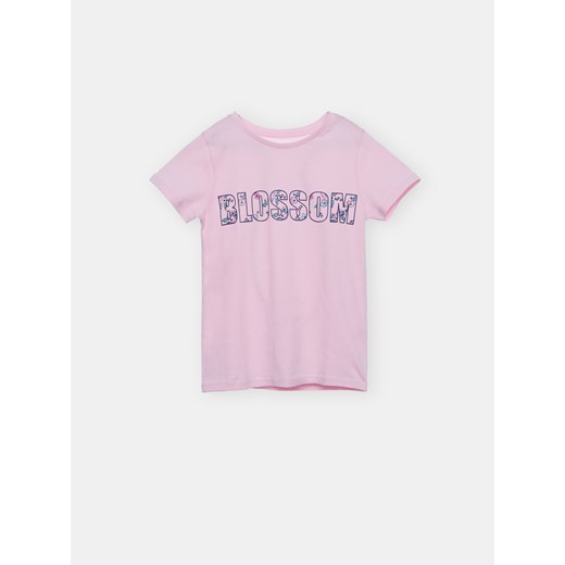 Sinsay - Koszulka z nadrukiem - Różowy Sinsay 104 Sinsay