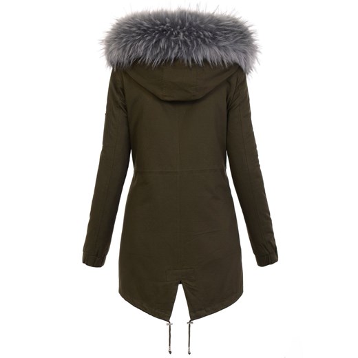 Parka damska bez wzorów