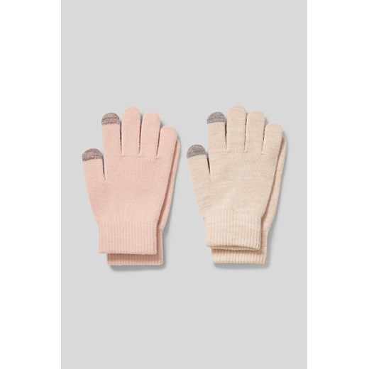 C&A Rękawiczki-2 pary, Jasnoróżowy, Rozmiar: 1 rozmiar 1 rozmiar C&A