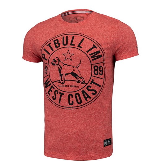 Koszulka męska Custom Fit Pit Bull West Coast (red melange) Pit Bull West Coast L SPORT-SHOP.pl