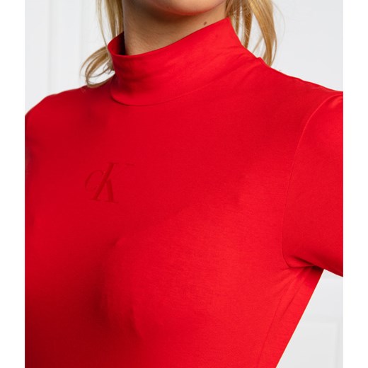 Bluzka damska Calvin Klein bez wzorów 