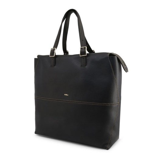 Shopper bag Furla bez dodatków elegancka na ramię skórzana 