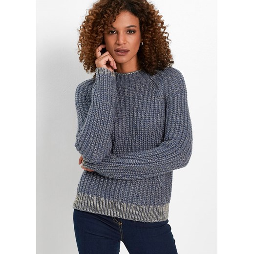 Krótki sweter z metaliczną nitką | bonprix Bonprix 56/58 bonprix