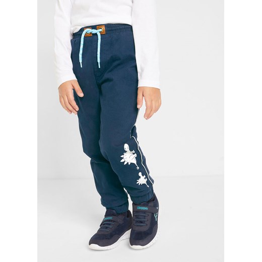 Spodnie chłopięce ocieplane z odblaskowymi elementami, Loose Fit | bonprix Bonprix 116 bonprix