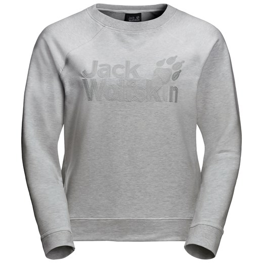 Bluza damska LOGO SWEATSHIRT W light grey Jack Wolfskin XS promocja Jack Wolfskin