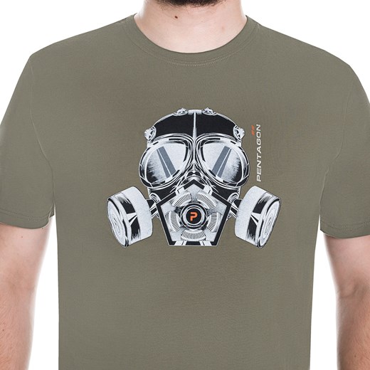 Koszulka T-Shirt Pentagon "Gas-Mask" - Olive (K09012-06) Pentagon XXL Militaria.pl