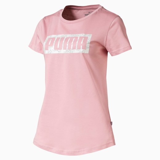 PUMA Koszulka Damska Z Logo, Brudny Róż, rozmiar XS, Odzież Puma L PUMA EU okazja
