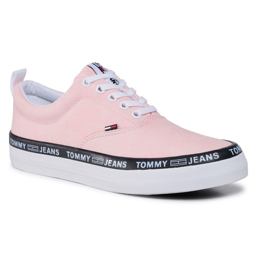 Tenisówki TOMMY JEANS - Classic Lace Up Sneaker  EM0EM00493 Calm Pink TG5 43 eobuwie.pl
