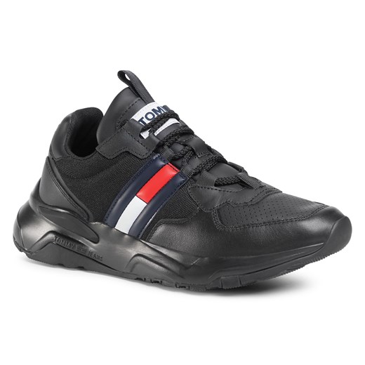 Sneakersy TOMMY JEANS - Chunky Tech Runner EM0EM00582 Black BDS 43 eobuwie.pl