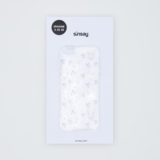 Sinsay - Etui na iPhone 5/5S/SE - Biały Sinsay Jeden rozmiar Sinsay