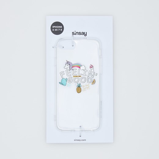 Sinsay - Etui iPhone 6/6S/7/8 - Biały Sinsay Jeden rozmiar Sinsay