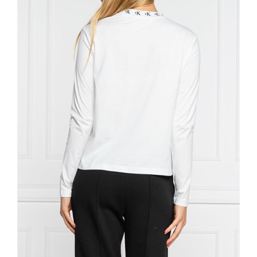 Bluzka damska Calvin Klein z długimi rękawami z okrągłym dekoltem 