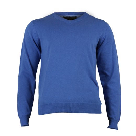 Męski sweter Adriano Guinari SWADG2014NIEBIESKI jegoszafa-pl niebieski bawełniane