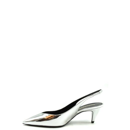 Saint Laurent Kobieta Sandals -  - Srebrny Saint Laurent 38.5 Italian Collection Worldwide