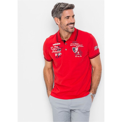 Shirt polo z efektownym zdobieniem | bonprix Bonprix 44/46 (S) bonprix