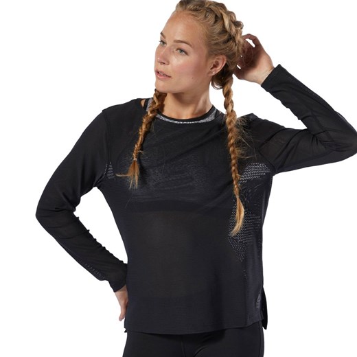Koszulka z długim rękawem Reebok CrossFit Jacquard damska sportowa bluzka termoaktywna Reebok L okazyjna cena marionex.pl