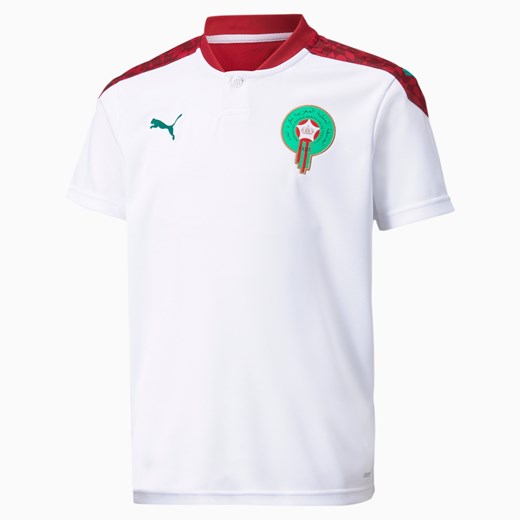 PUMA Morocco Away Replica Youth Jersey, Biały Zielony, rozmiar 116, Odzież Puma 140 PUMA EU