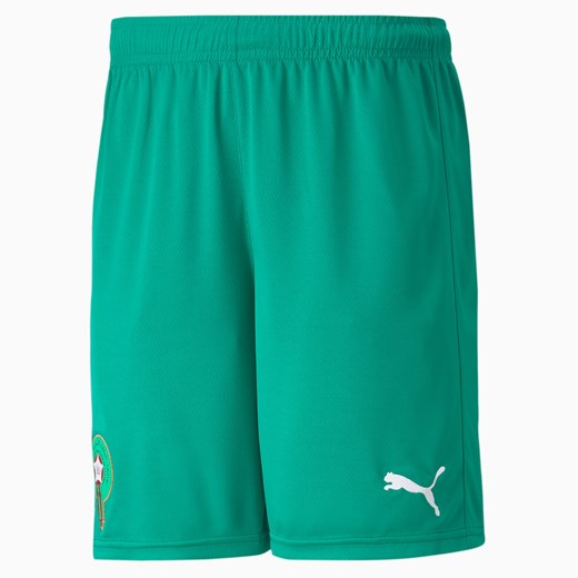 PUMA Morocco Home Replica Men's Football Shorts, Zielony Biały, rozmiar XS, Odzież Puma M PUMA EU