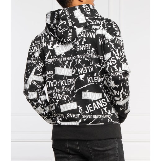 Bluza męska wielokolorowa Calvin Klein bawełniana z nadrukami 