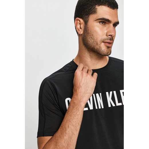 T-shirt męski Calvin Klein na wiosnę z elastanu 