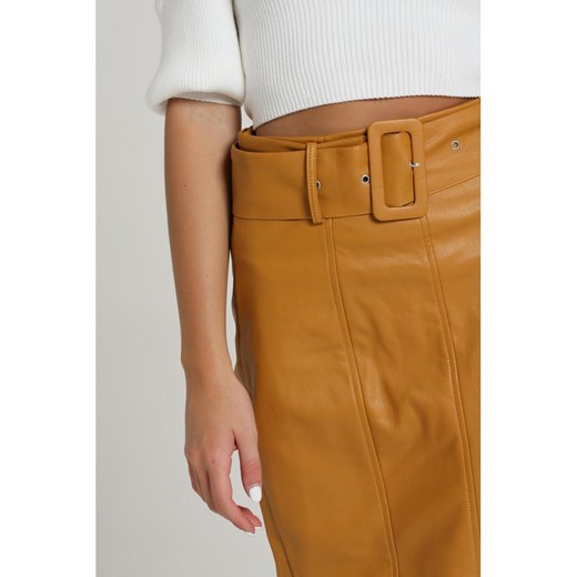 FAUX LEATHER LONGUETTE SKIRT WITH BELT Glamorous S showroom.pl