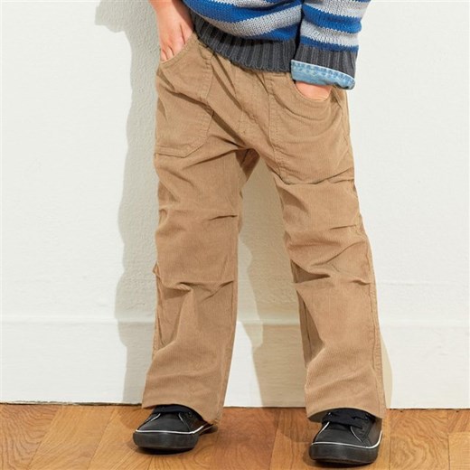 Sztruksowe spodnie niemowlęce/dziecięce dla chłopców la-redoute-pl pomaranczowy dziecięce