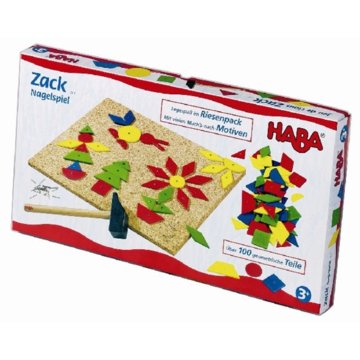 HABA Przybijanka Geo shape duży zestaw (HB2310) babyhop-pl brazowy duży