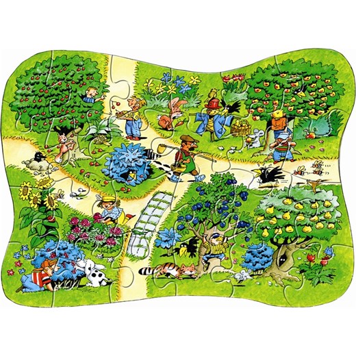 HABA Puzzle Owocowy ogród (HB3903) babyhop-pl zielony ogrodowy